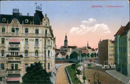 Ansichtskarte Spandau-Berlin Brückenstrasse. 1915