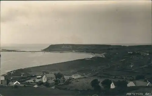 Postcard Port Eynon Wales Stadtblick 1926  gel Stempel Sketty Swansea