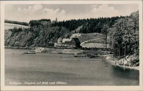 Lauenhain-Mittweida Zschopau-Talsperre mit Blick nach Höfchen. 1953