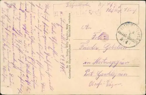 CPA Saint-Mihiel Loupmont Soldaten Militaria WK1 1917  gel. Feldpoststempel