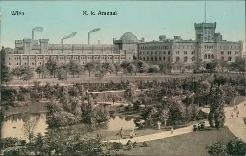 Ansichtskarte Wiener Neustadt K. k. Arsenal Kaserne 1912