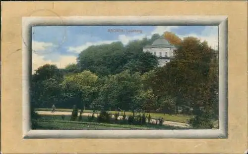 Ansichtskarte Aachen Lousberg, Pavillon 1911 Passepartout