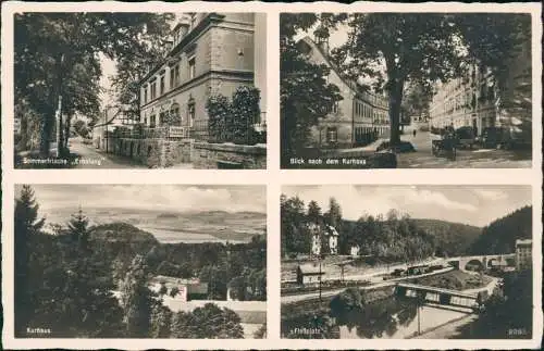 Ansichtskarte Warmbad-Wolkenstein Kurhaus Floßplatz 4 Bild Erzgebirge 1939