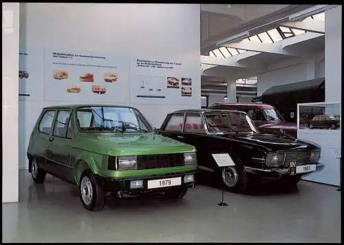 Zwickau Nachfolgemodelle des Trabant als Prototypen im Automobilmuseum   1990