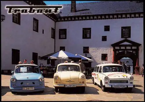 Augustusburg Erzgebirge Trabant Trabi-Rallye im Hof der Augustusburg 2000