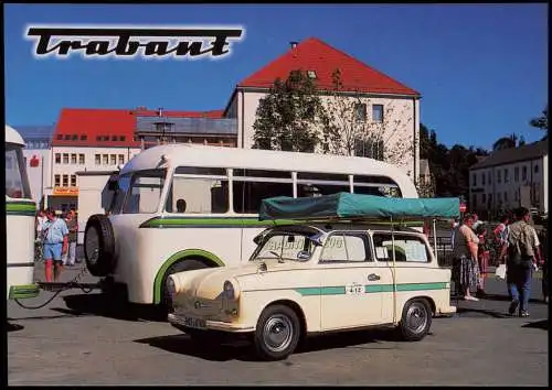 Rodewisch (Vogtland) Trabant P 60 Universal  Dachzelt IFA-Fahrzeugfestival 2000