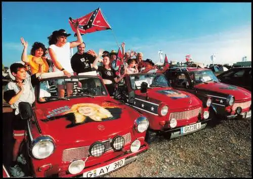 Zwickau Trabant im Country-Look zum Internationalen Trabantfahrertreffen 2000