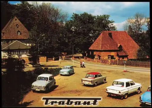 Frohnau-Annaberg-Buchholz Trabant und Zaporoshets am Frohnauer Hammer 1990/2000