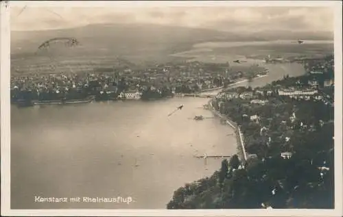 Ansichtskarte Konstanz Luftbild 1928