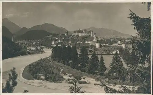 Ansichtskarte Füssen Stadtpartie 1928