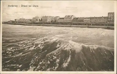 Strand, Hotels bei Sturm