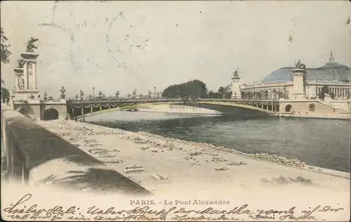 CPA Paris Le Pont Alexandre 1902