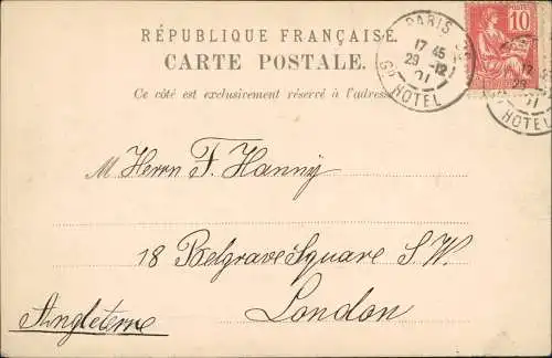 CPA Paris Straßenpartie L'Ecole Militaire 1901