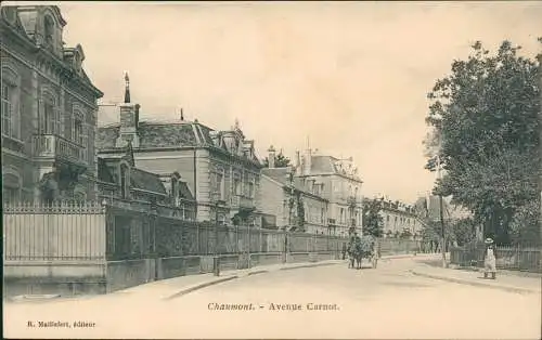 CPA Chaumont Avenue Carnot. 1911