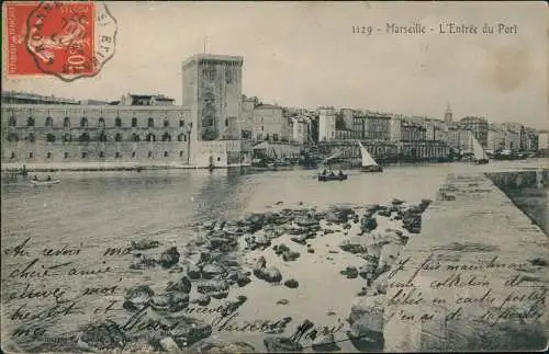 CPA Marseille L'Entrée du Port - Hafen 1907