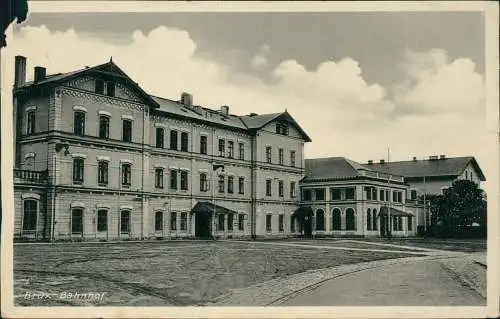 Postcard Brüx Most Partie am Bahnhof 1932