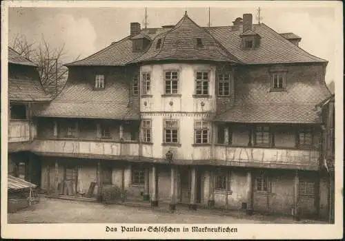 Ansichtskarte Markneukirchen Das Paulus-Schlößchen 1938