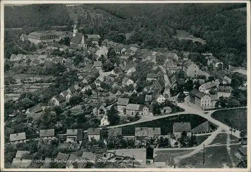 Ansichtskarte Wechselburg Muldental Fliegeraufnahme Luftbild 1939