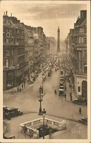 CPA Paris Ru de la Paix 1931