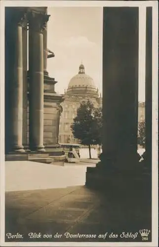 Ansichtskarte Mitte-Berlin Blick von der Domterrasse auf das Schloß 1938