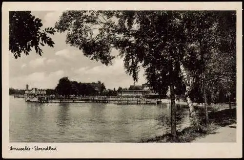 Postcard Arnswalde Choszczno Strandbad Partie im Freibad 1930