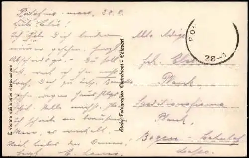 Cartoline Portofino Umlandansicht STRADA PORTOFINO Pferde-Kutsche 1920