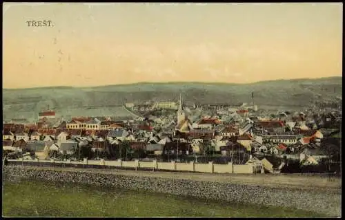 Postcard Triesch Třešť Panorama-Ansicht Gesamtansicht 1910