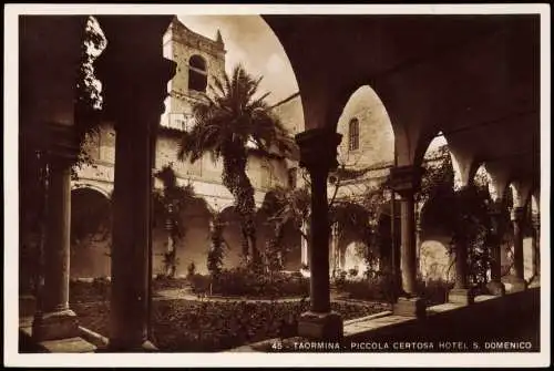 Taormina TAORMINA PICCOLA CERTOSA HOTEL S. DOMENICO Sizilien  Sicilia 1920