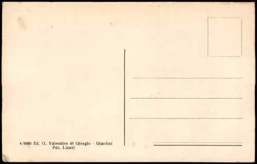 Cartoline Taormina   Capo S. Andrea e Isola Bella Sizilien  Sicilia 1920