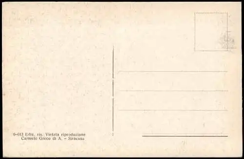 Syrakus  Siracusa (Sarausa) Catacombe S. Giovanni Mönch 1917  Sizilien Sicilia