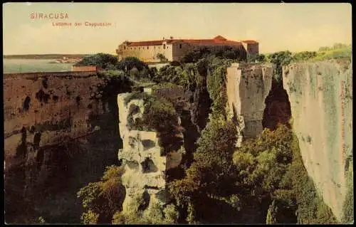 Syrakus Siracusa (Sarausa) Latomia dei Cappuccini 1911  Sicilia Sizilien