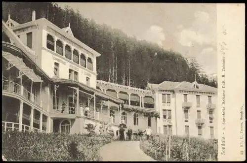 Cartoline Sondalo Lombardei Sanatorio Italiano Dott. A. Zubiani 1905