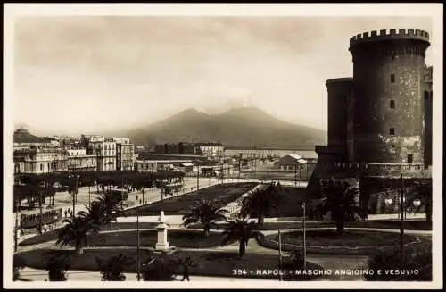 Cartoline Neapel Napoli MASCHIO ANGIOINO E VESUVIO Vesuv 1940