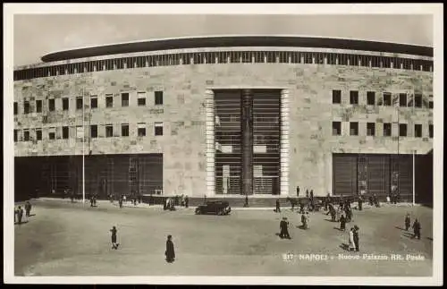 Cartoline Neapel Napoli Nuovo Palazzo RR. Poste, Post-Gebäude 1940