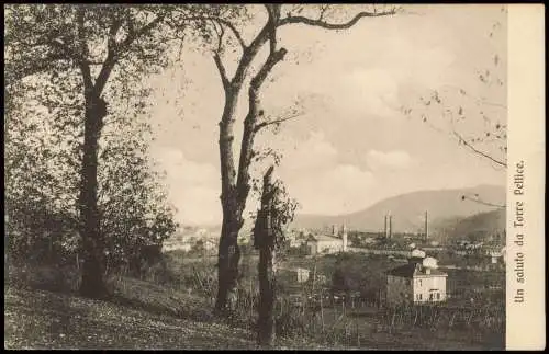 Cartoline Torre Pellice Panorama-Ansicht Un saluto da Torre Pellice 1910