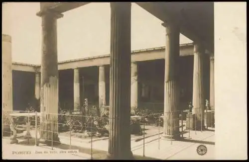 Cartoline Pompei Casa dei Vettii, altra veduta, Atrium 1900