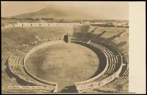 Cartoline Pompei Anfiteatro, altra veduta, antikes Theater Arena 1900