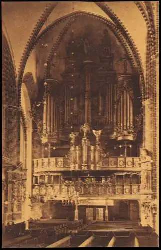 Ansichtskarte Lüneburg St. Johanniskirche Orgel, Innenansicht Kirche 1910