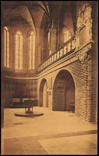 Lüneburg St. Johanniskirche   Seitenschiff Kreuztragungs-Altar  Taufkessel 1910