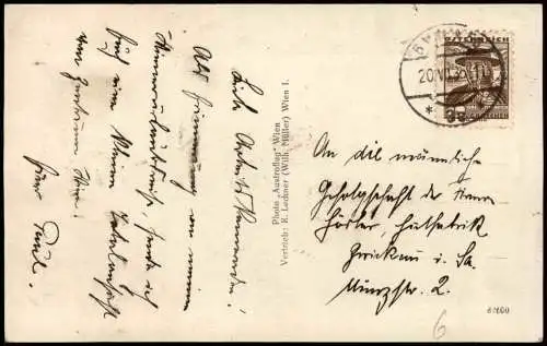 Wien INNERE STADT STEFANSDOM vom Flugzeug aus, Luftaufnahme 1930