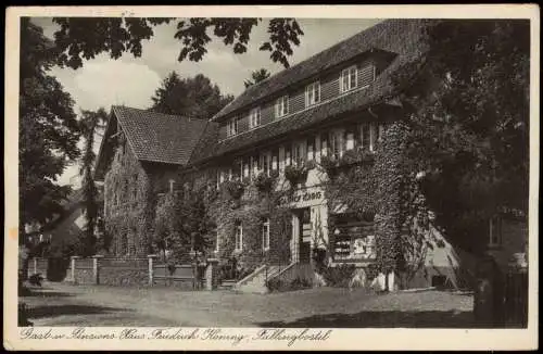 Ansichtskarte Bad Fallingbostel Gast-u. Pensions-Haus Friedrich Koning 1928