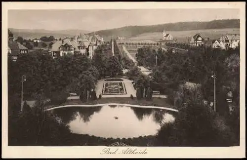 Postcard Bad Altheide Polanica-Zdrój Blick über die Stadt 1928