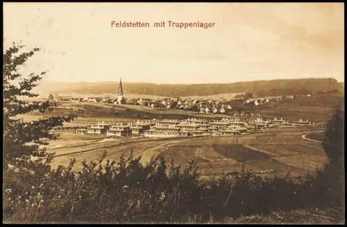 Ansichtskarte Feldstetten-Laichingen Stadt Truppenübungsplatz 1929