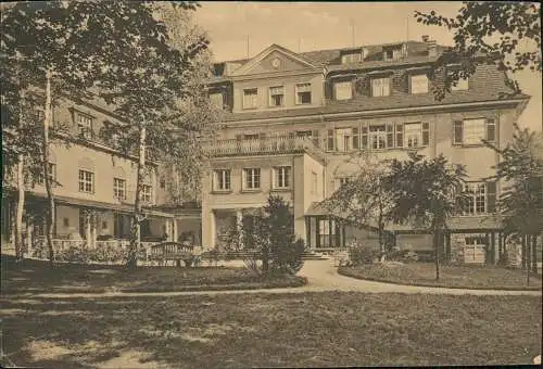 Ansichtskarte Loschwitz-Dresden Sanatorium Königspark - Haupthaus 1925