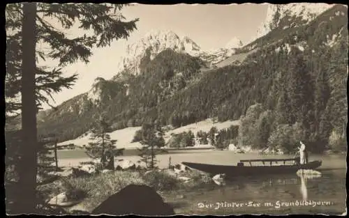 Ramsau bei Berchtesgaden Hintersee Frau auf Boot 1925 Privatfoto