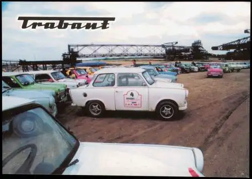 Ansichtskarte Zwenkau Trabant / Trabi Trabi-Rallye Tagebau Auto 2001