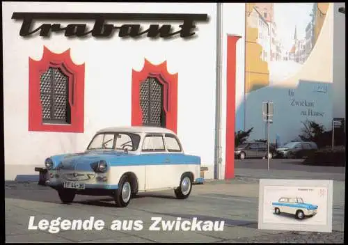 Ansichtskarte Zwickau Trabant / Trabi Trabant P50/1 Auto 2001