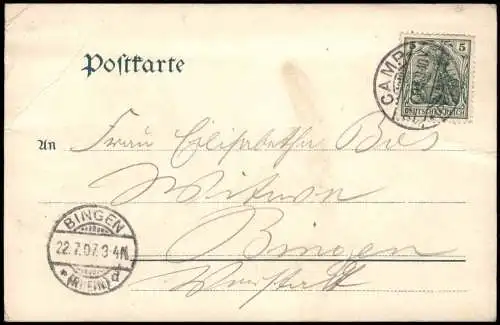 Bornhofen-Kamp-Bornhofen Stadtpartie. Sternberg u. Liebenstein 1906