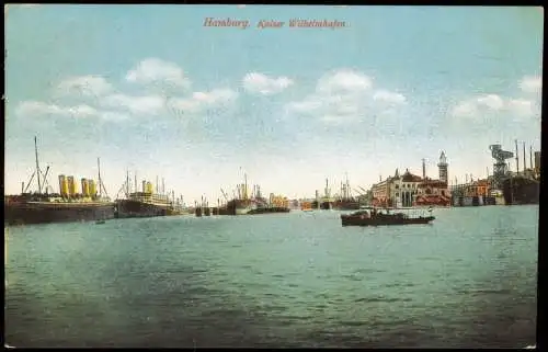 Steinwerder (Steinwärder)-Hamburg Kaiser-Wilhelm-Hafen Dampfer 1912