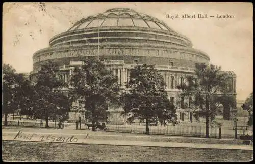 Postcard London Royal Albert Hall 1910